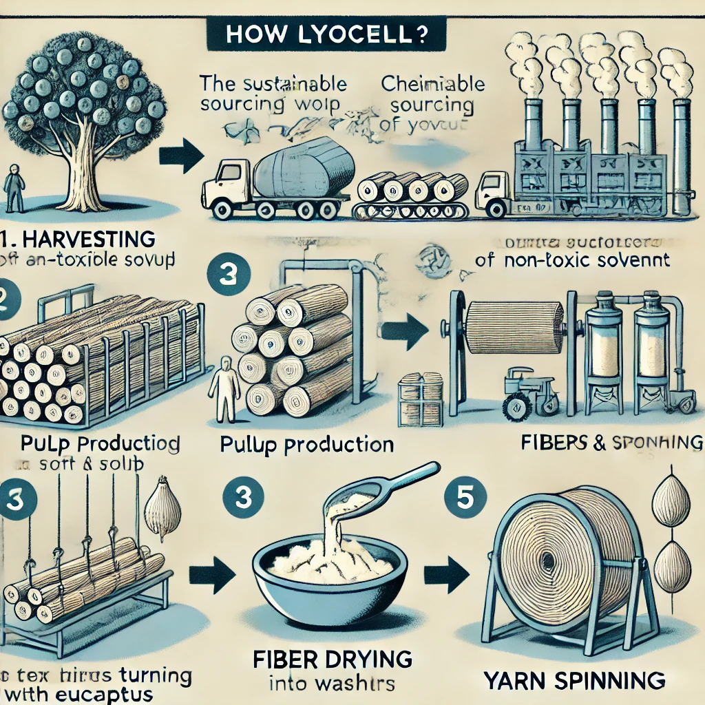 how lyocell is made