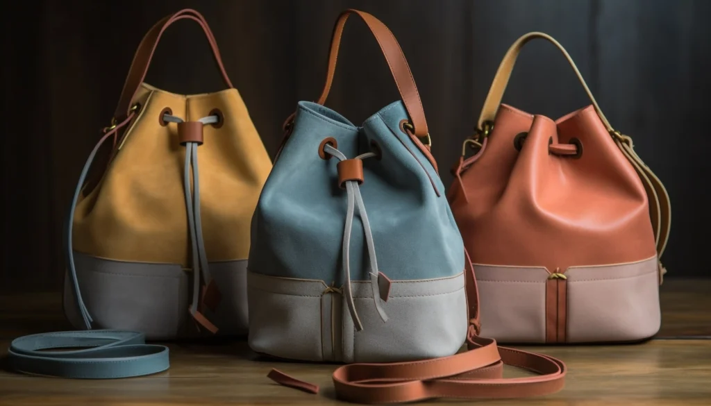 colorful leather handbags