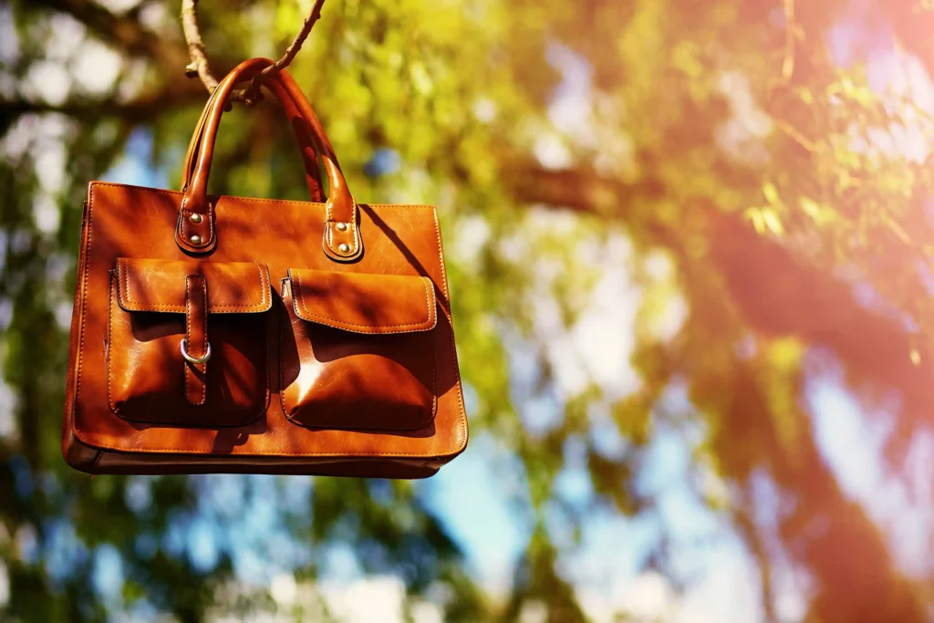 leather handbag 