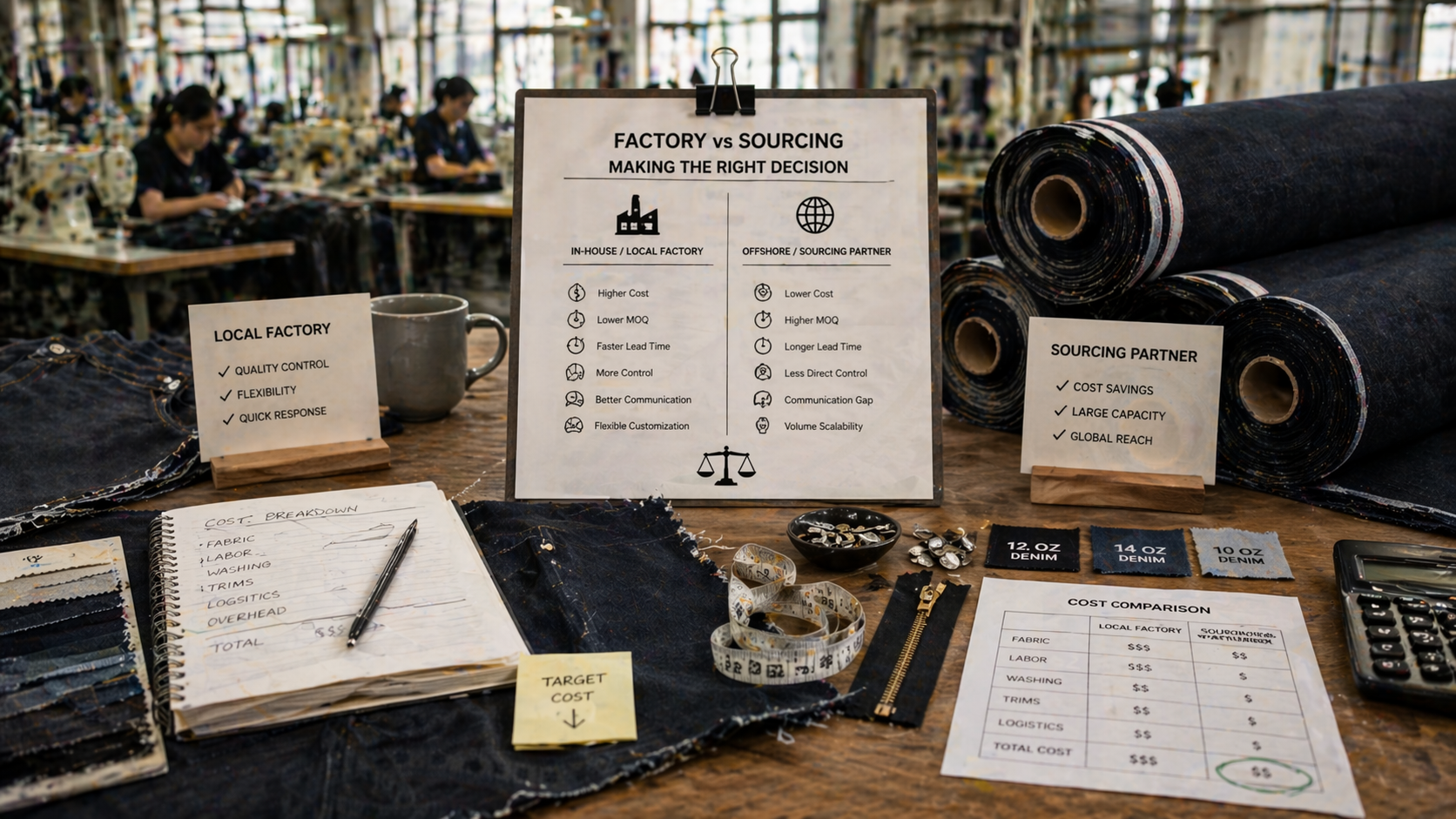reduce denim production costs