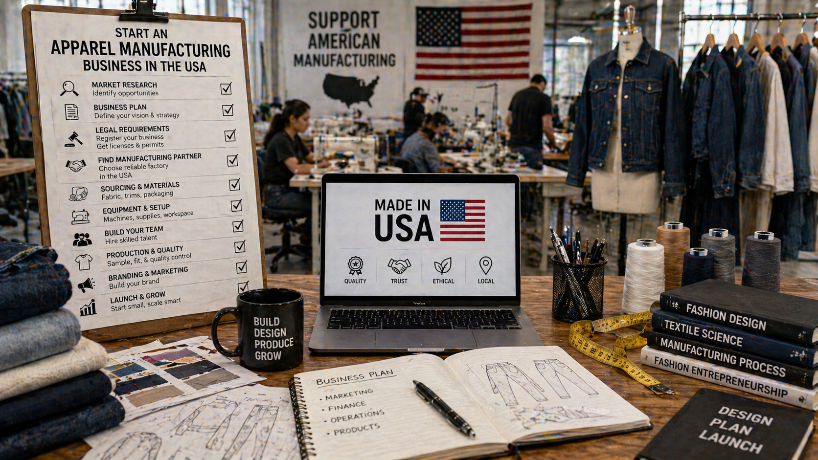 apparel manufacturing business