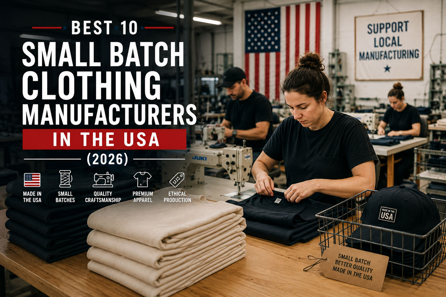 small batch clothing manufacturer USA 2026