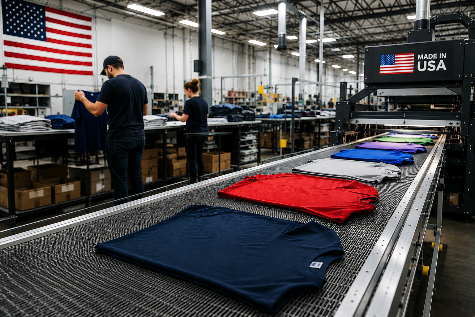 custom t shirt manufacturers USA