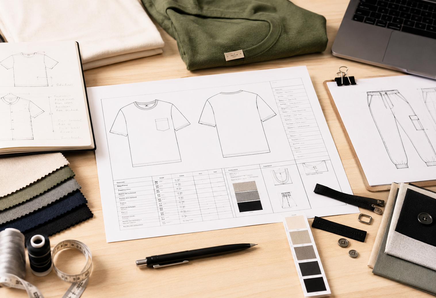 how to create a tech pack for a clothing brand