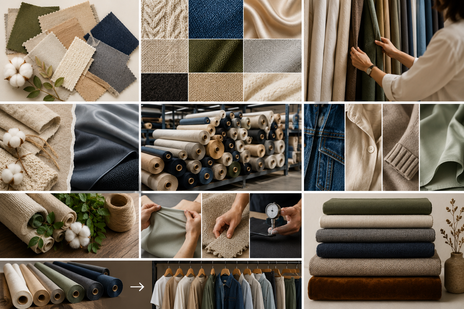 natural types of clothing fabric