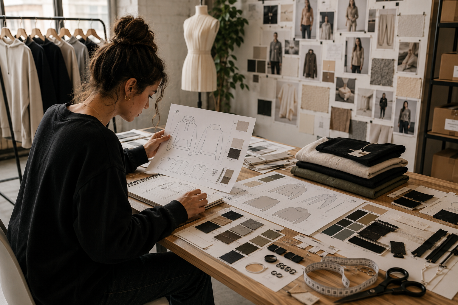 how to build a clothing brand tech pack USA