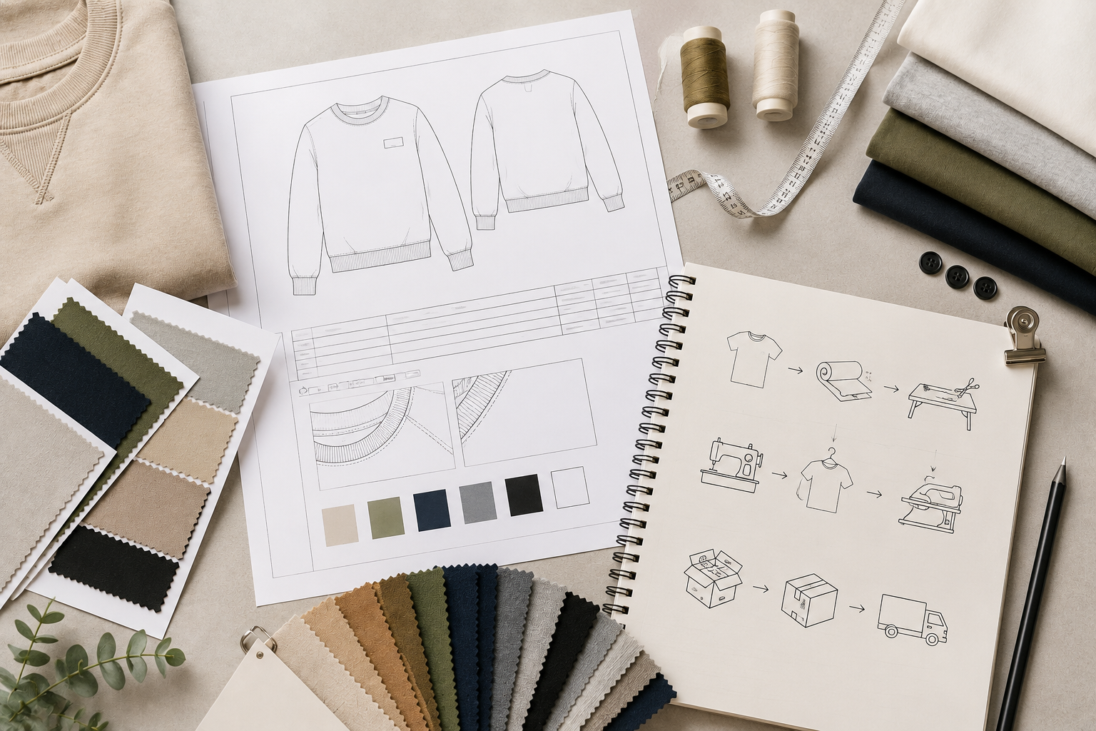  stages of the clothing production process