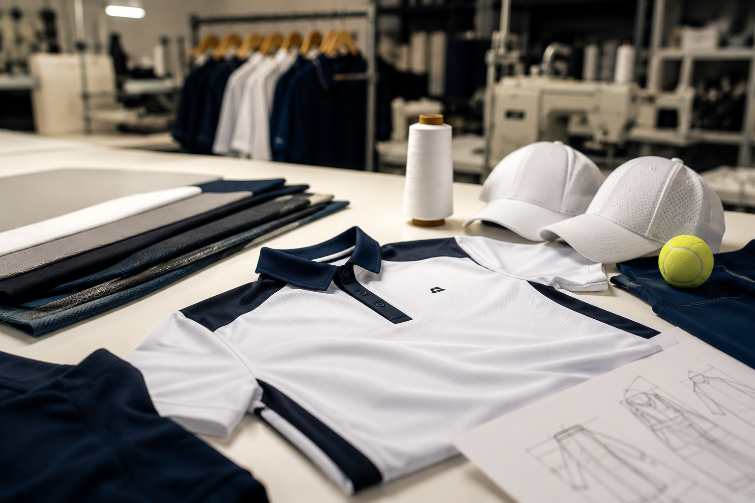 find tennis apparel manufacturers