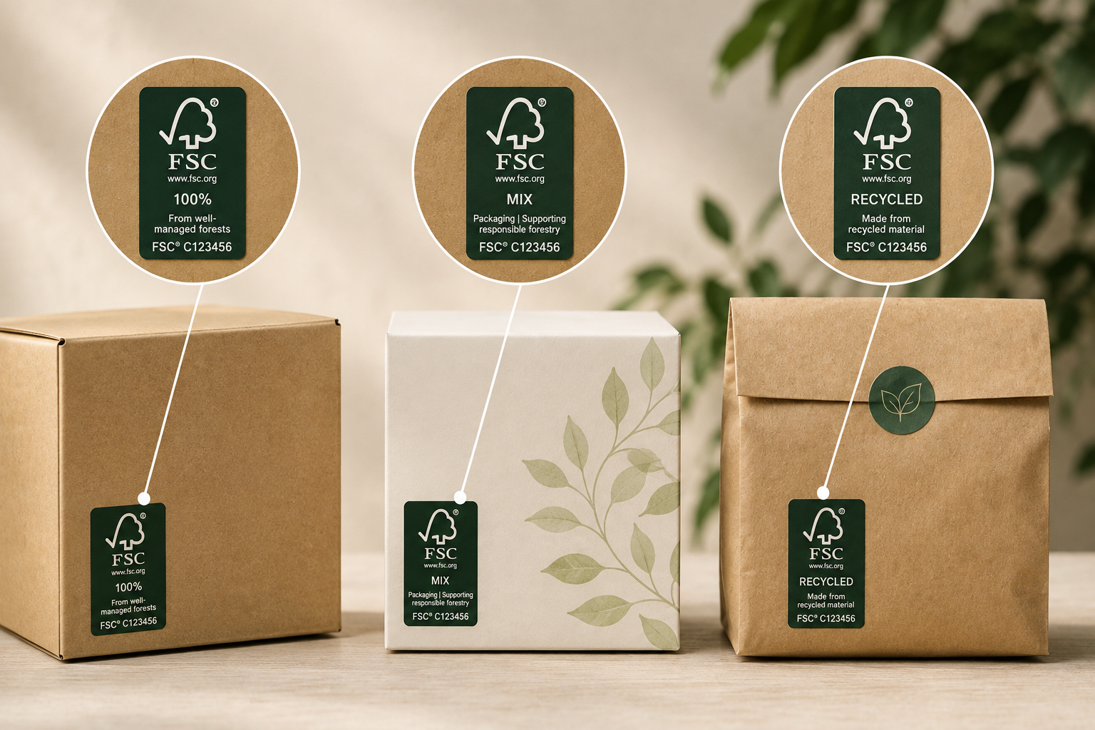 FSC certified packaging for fashion brands