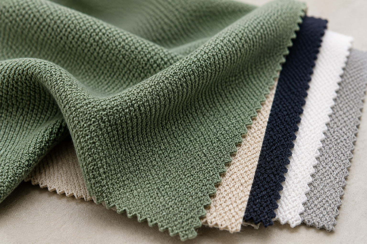 pique fabric compared to jersey and twill