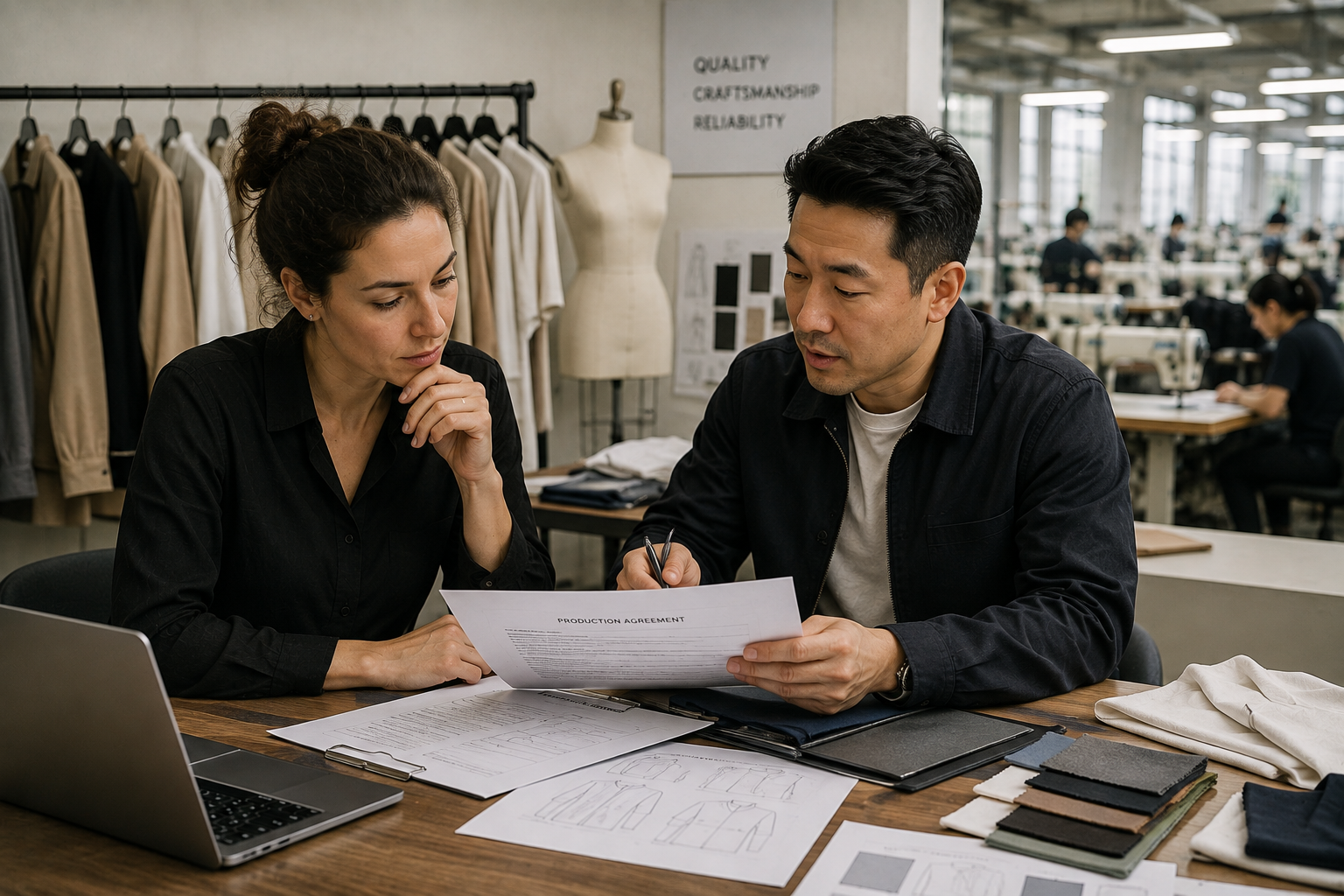 vetting a full-service apparel manufacturer