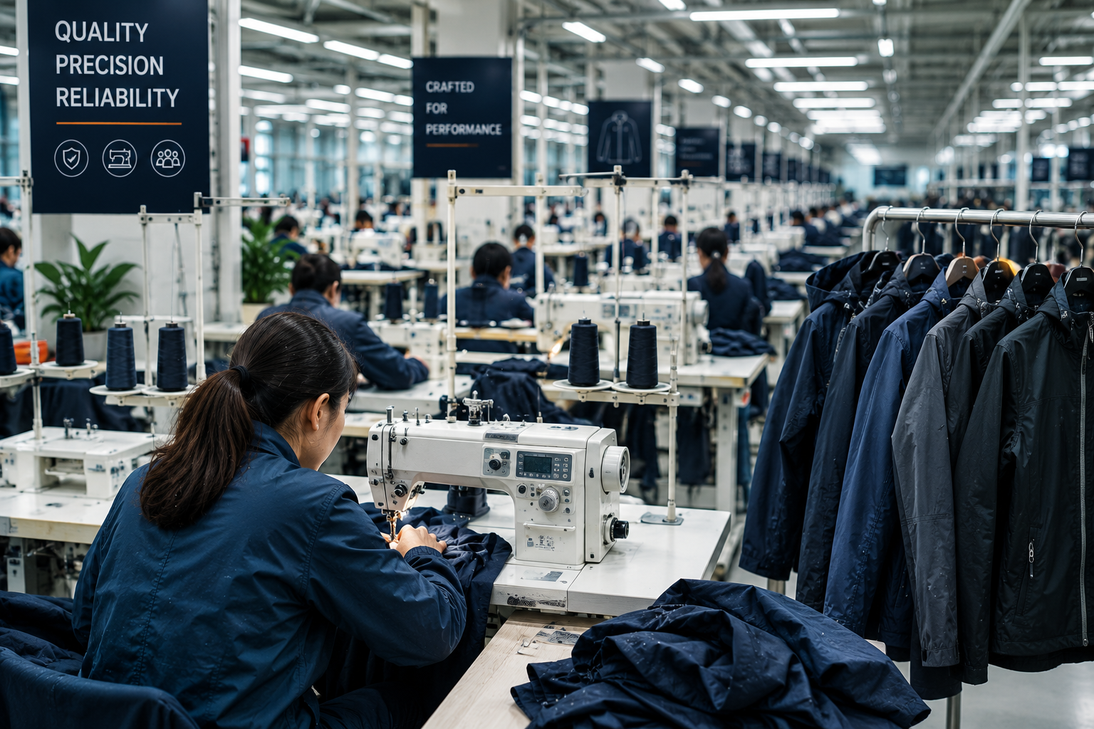 waterproof clothing manufacturer garment factory