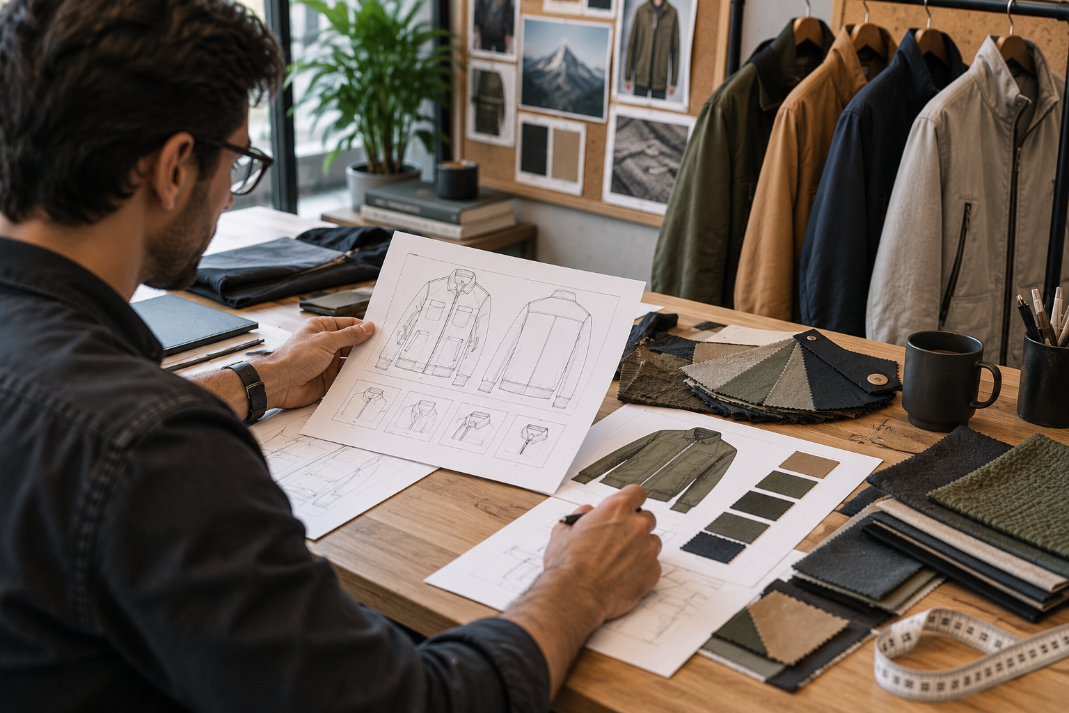 jacket tech pack and MOQ planning for a new brand