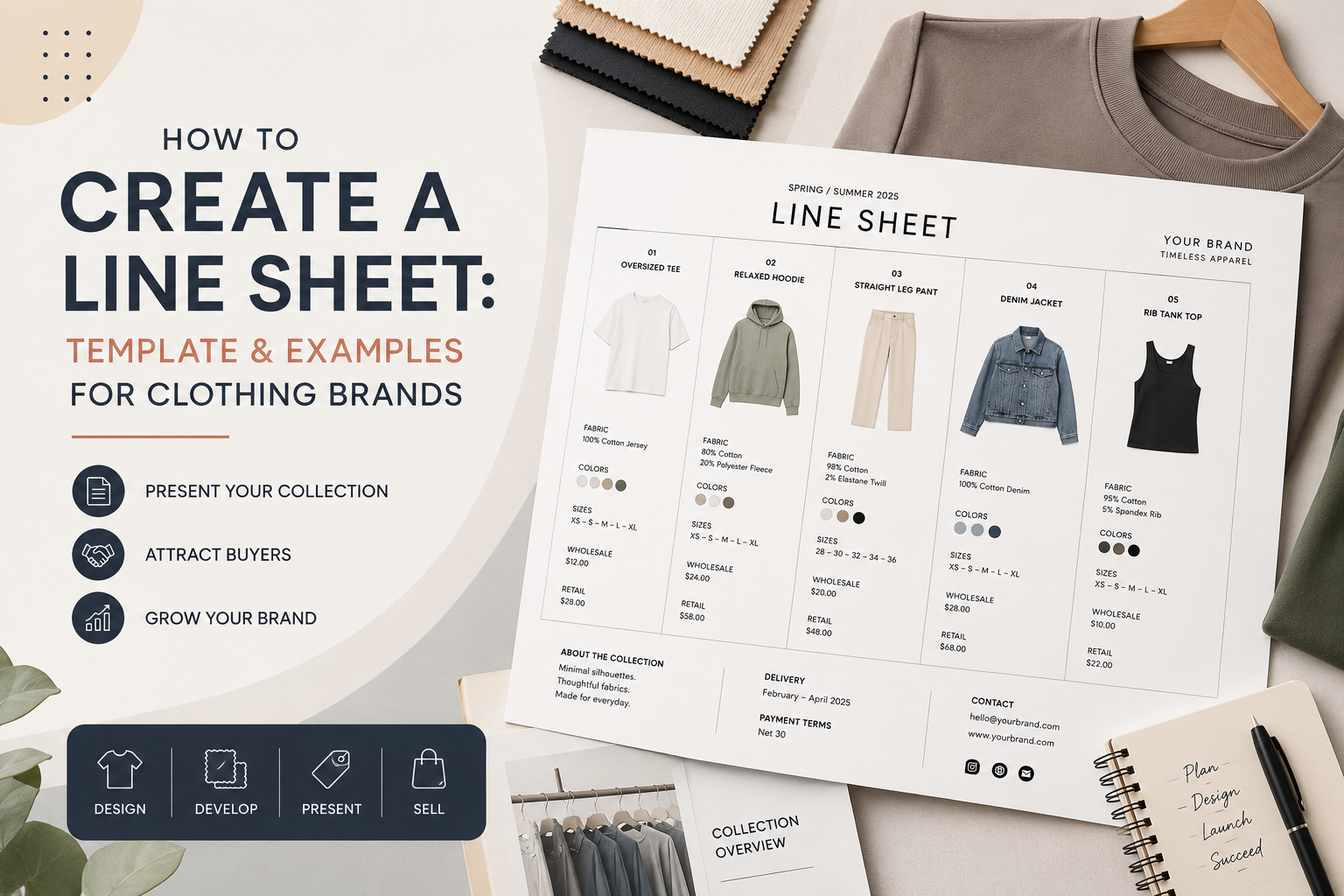 how to create a line sheet