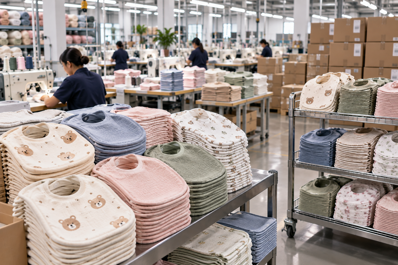bulk bib manufacturers production capacity