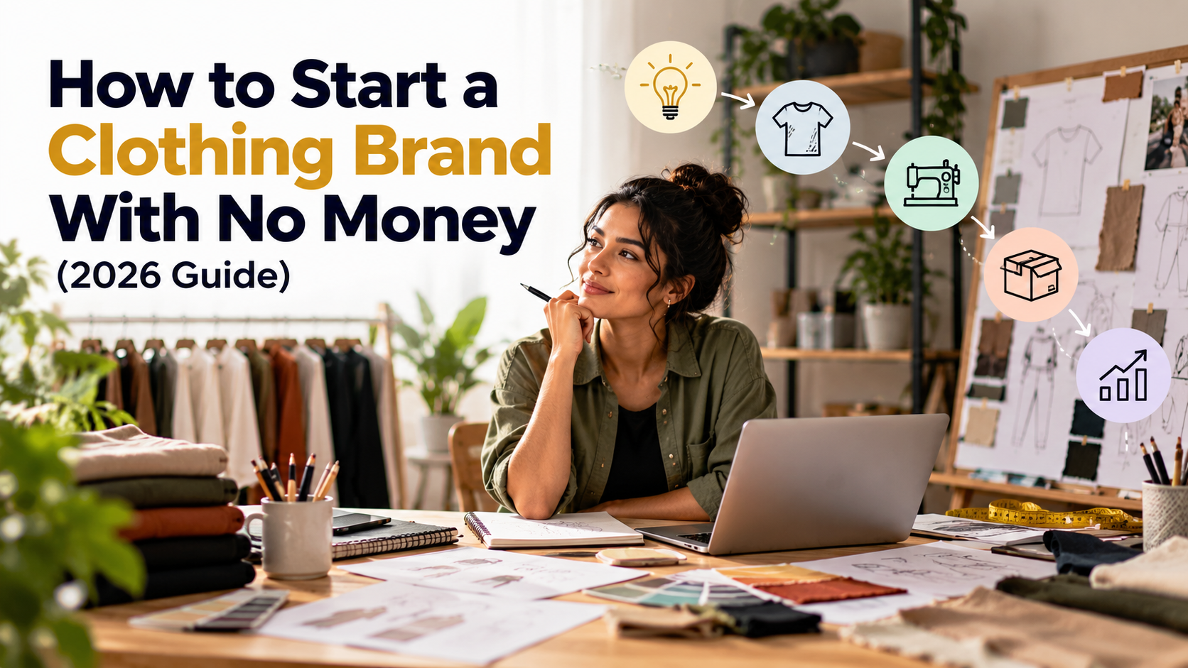 how to start a clothing brand with no money