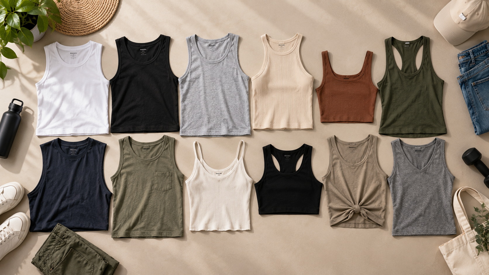 types of tank tops for men and women clothing brands