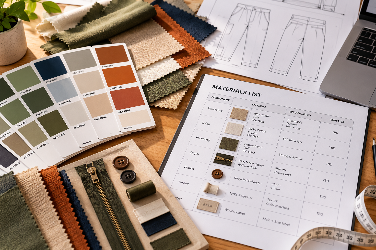 tech pack template for clothing brand ownerr