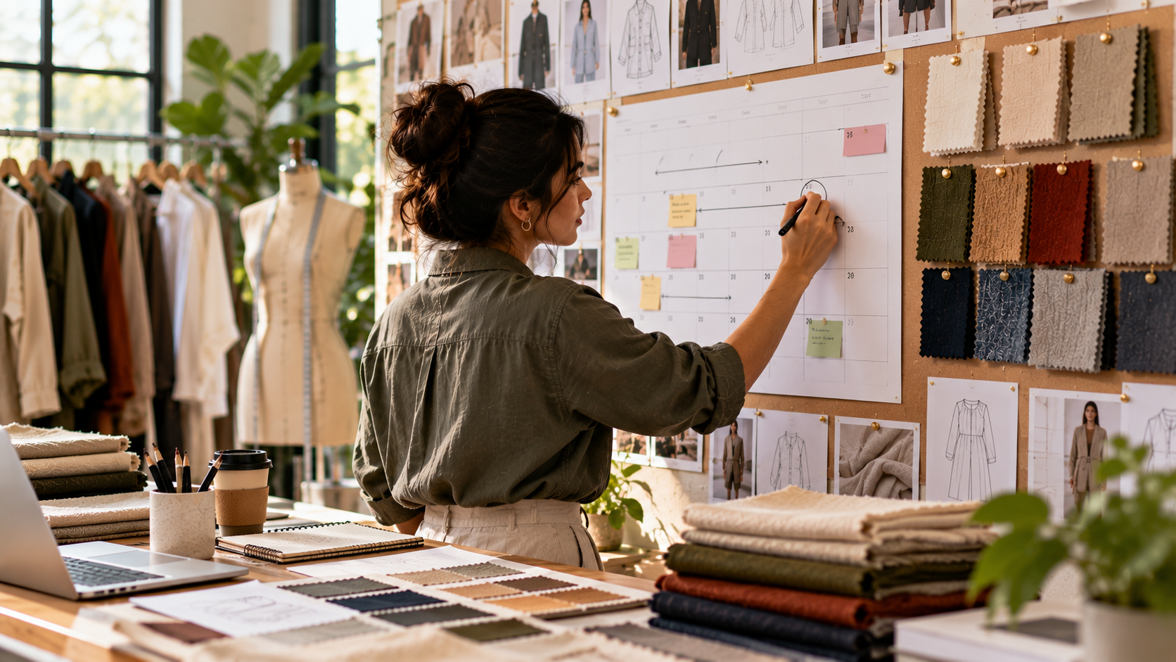 production calendar for fashion brands