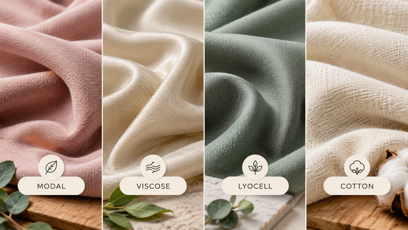  modal fabric compared with viscose, lyocell, and cotton